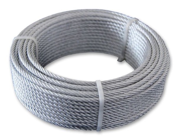 Канат стальной оцинкованный круглопрядный правой свивки В ЛК-О 4,8 мм ГОСТ 2172-80 фото